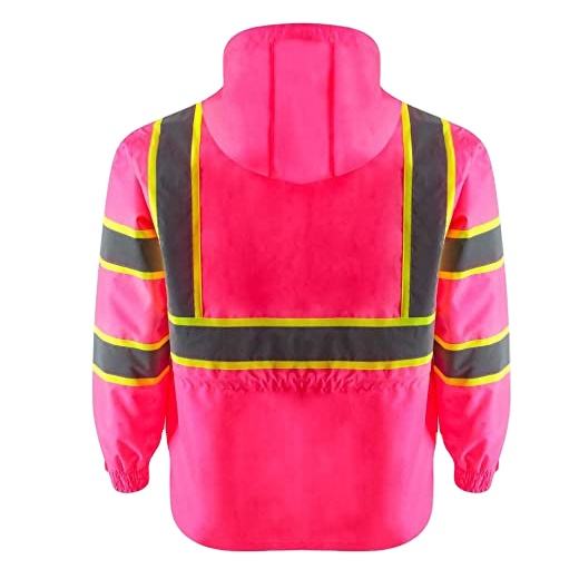 National Apparels Construction Reflective Clothes Safety Reflective Jacket High Visibility Workwear Safety Workers Bomber Waterproof Jacket